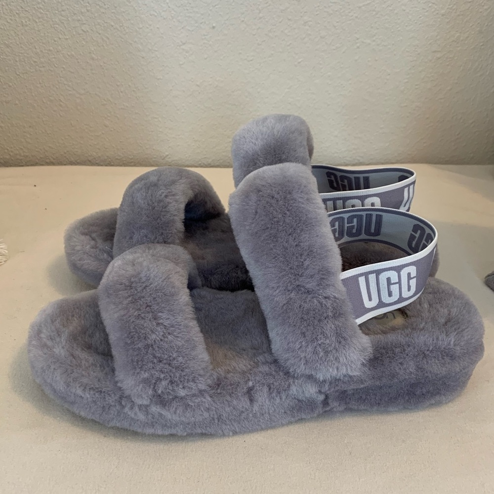 NEW UGG Oh Yeah Slides slippers. Gray size 8